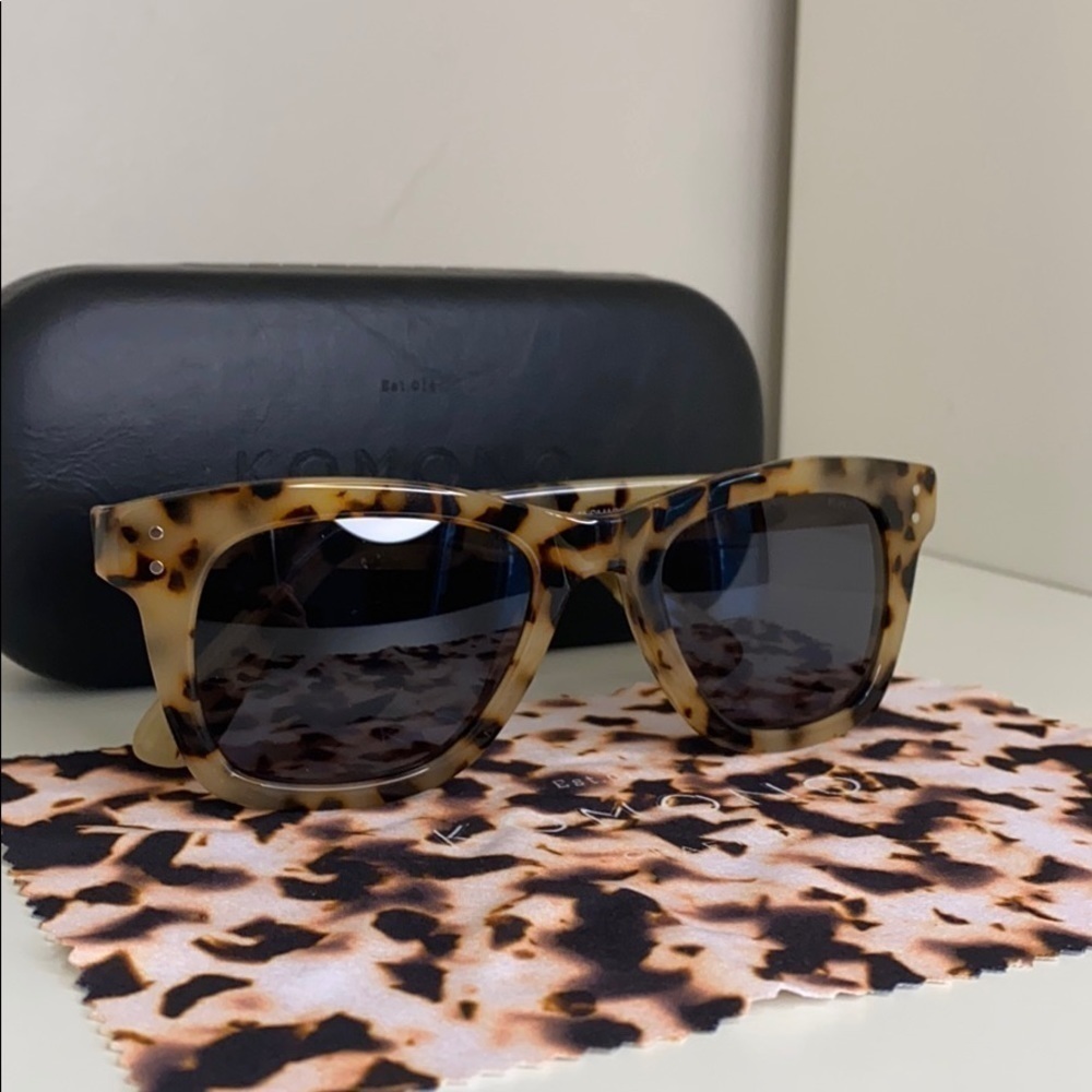 Komono sunglasses Allen Ivory Demi Sunglasses NEW brown Tan tortoise - Picture 5 of 15